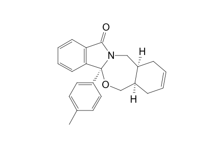 13bS-p-tolyl-2,2aR,3,6,6aS,7-hexahydroisoindolo[1,2-c][2,4]benzoxazepin-9-one