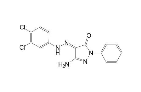 (4E)-3-amino-1-phenyl-1H-pyrazole-4,5-dione 4-[(3,4-dichlorophenyl)hydrazone]