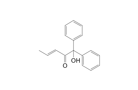 1-Hydroxy-1,1-diphenylpent-3-en-2-one