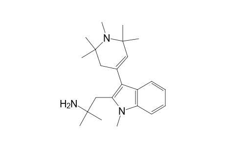 2-Methyl-1-[1-methyl-3-(1,2,2,6,6-pentamethyl-3H-pyridin-4-yl)-2-indolyl]-2-propanamine