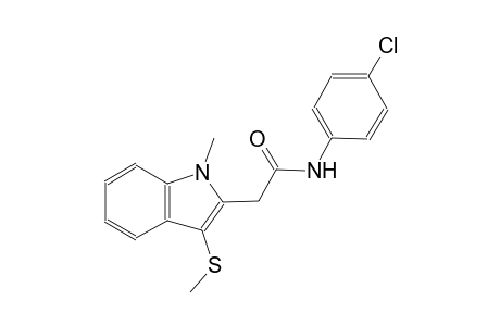 1H-indole-2-acetamide, N-(4-chlorophenyl)-1-methyl-3-(methylthio)-