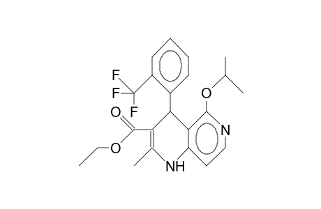 5-Isopropoxy-4-(2-trifluoromethyl-phenyl)-2-methyl-1,4-dihydro-pyrido(3.2-B)pyridine-3-carboxylic acid, ethyl ester