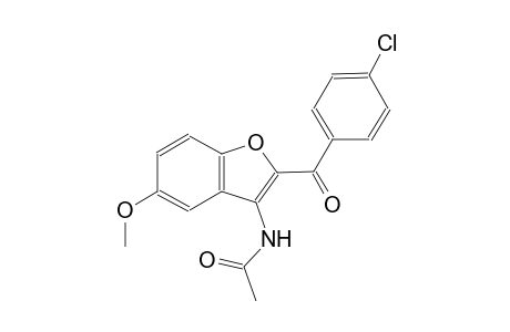 N-[2-(4-chlorobenzoyl)-5-methoxy-1-benzofuran-3-yl]acetamide