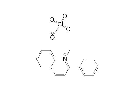 Quinolinium, 1-methyl-2-phenyl-, perchlorate