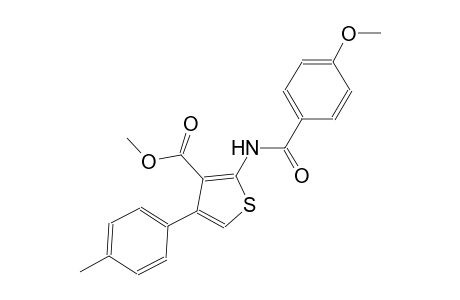 methyl 2-[(4-methoxybenzoyl)amino]-4-(4-methylphenyl)-3-thiophenecarboxylate