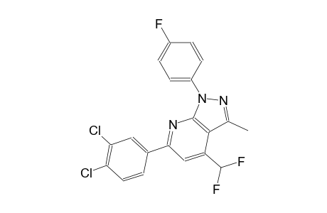 1H-pyrazolo[3,4-b]pyridine, 6-(3,4-dichlorophenyl)-4-(difluoromethyl)-1-(4-fluorophenyl)-3-methyl-