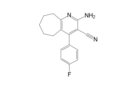 2-Amino-4-(4-fluorophenyl)-6,7,8,9-tetrahydro-5H-cyclohepta[b]pyridine-3-carbonitrile