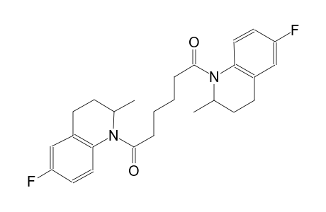 6-fluoro-1-[6-(6-fluoro-2-methyl-3,4-dihydro-1(2H)-quinolinyl)-6-oxohexanoyl]-2-methyl-1,2,3,4-tetrahydroquinoline