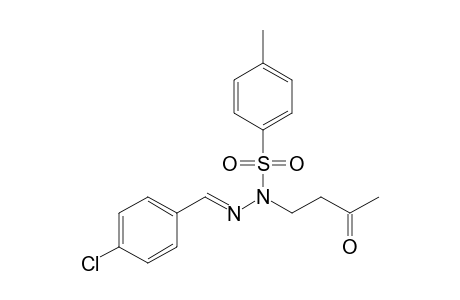4-Methylbenzenesulfonic acid N'-(4-chlorobenzylidene)-N-(3-oxobutyl)hydrazide