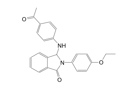 1H-isoindol-1-one, 3-[(4-acetylphenyl)amino]-2-(4-ethoxyphenyl)-2,3-dihydro-