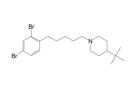 Piperidine, 1-[5-(2,4-dibromophenyl)pentyl]-4-(1,1-dimethylethyl)-