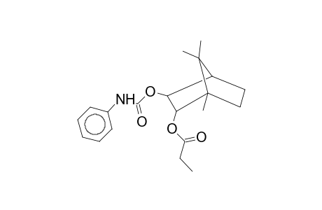 Bornane, 2-propionate-3-phenylcarbamate