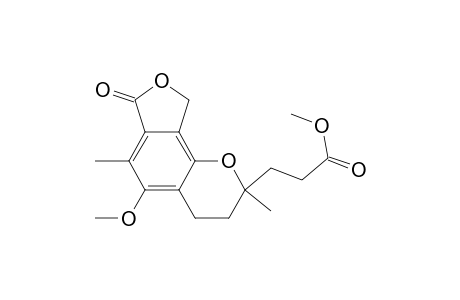 2H-Furo[3,4-h]-1-benzopyran-2-propanoic acid, 3,4,7,9-tetrahydro-5-methoxy-2,6-dimethyl-7-oxo-, methyl ester