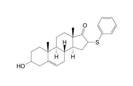 Androst-5-en-17-one, 3-hydroxy-16-(phenylthio)-, (3.beta.)-