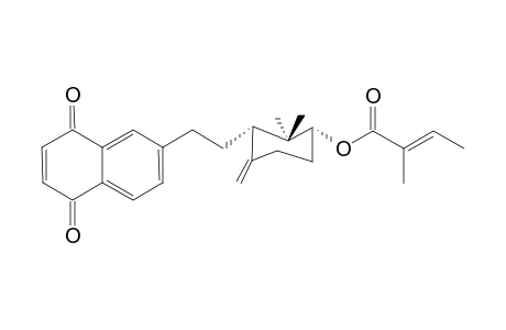 CORDIAQUINONE-O;6-[10-[12,12-DIMETHYL-13-ALPHA-(TIGLOYLOXY)-16-METHENYLCYCLOHEXYL]-ETHYL]-NAPHTALENE-1,4-DIONE