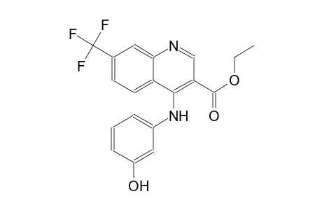3-quinolinecarboxylic acid, 4-[(3-hydroxyphenyl)amino]-7-(trifluoromethyl)-, ethyl ester
