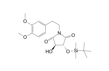 (3R,4R)-3-t-Butyldimethylsilyloxy-1-[2-(3,4-dimethoxyphenyl)ethyl]-4-hydroxypyrrolidine-2,5-dione