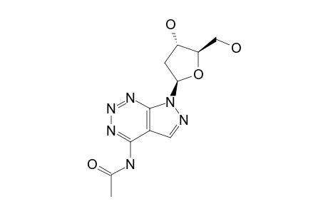 4-ACETYLAMINO-7-(2-DEOXY-BETA-D-ERYTHRO-PENTOFURANOSYL)-7H-PYRAZOLO-[3,4-D]-[1,2,3]-TRIAZINE