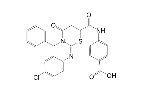 benzoic acid, 4-[[[(2E)-2-[(4-chlorophenyl)imino]tetrahydro-4-oxo-3-(phenylmethyl)-2H-1,3-thiazin-6-yl]carbonyl]amino]-