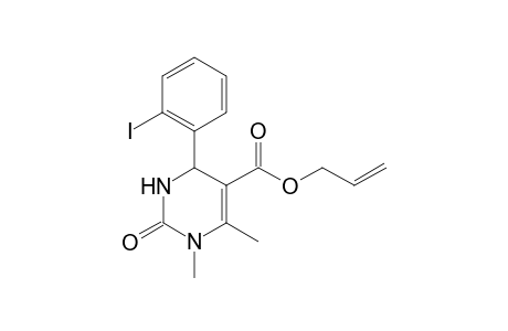 Allyl 4-(2-iodophenyl)-1,6-dimethyl-2-oxo-1,2,3,4-tetrahydro-5-pyrimidinecarboxylate