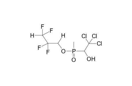 1,1,3-TRIHYDROTETRAFLUOROPROPYL METHYL(1-HYDROXY-2,2,2-TRICHLOROETHYL)PHOSPHINATE