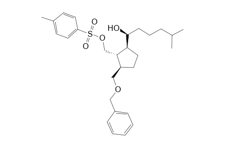 (1S,2S,3R)-3-(Benzyloxymethyl)-1-[5-methyl-(1S)-hydroxyhexyl]-2-(tosyloxymethyl)cyclopentane