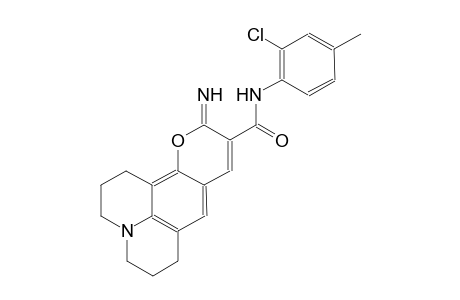1H,5H,11H-[1]benzopyrano[6,7,8-ij]quinolizine-10-carboxamide, N-(2-chloro-4-methylphenyl)-2,3,6,7-tetrahydro-11-imino-