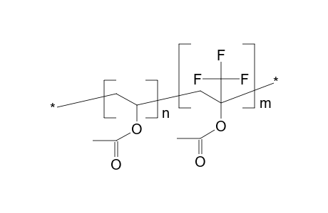 Vinyl acetate-alpha-trifluoromethylvinyl acetate copolymer