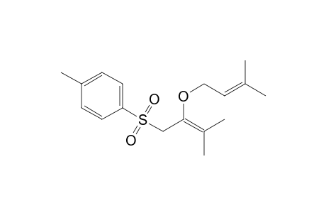 Benzene, 1-methyl-4-[[3-methyl-2-[(3-methyl-2-butenyl)oxy]-2-butenyl]sulfonyl]-