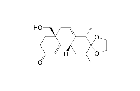 1,3,4,4a,7,8,8a,9-Octahydro-8a.beta.-hydroxymethyl-1.alpha.,4a.beta.-dimethyl-2,6-phenanthrenedione 2-(Ethylene Acetal)