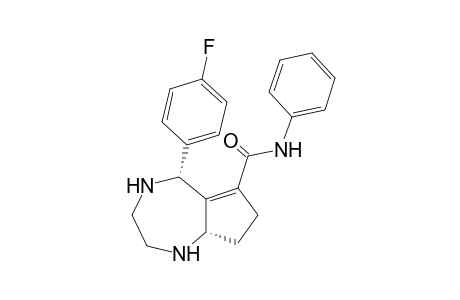 7-(p-Fluorophenyl)-5,6-[1'-(anilinocarbonyl)cyclopent-5'-ene-4',5'-diyl]-1,4-diazepane