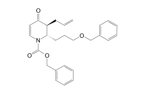 (2S,3S)-benzyl 3-allyl-2-(3-(benzyloxy)propyl)-4-oxo-3,4-dihydropyridine-1(2H)-carboxylate