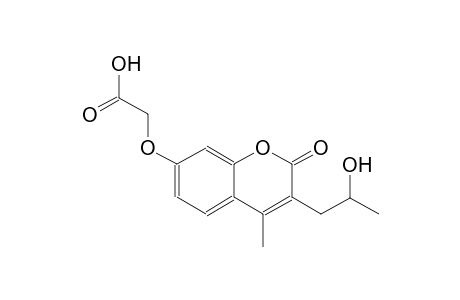 {[3-(2-hydroxypropyl)-4-methyl-2-oxo-2H-chromen-7-yl]oxy}acetic acid