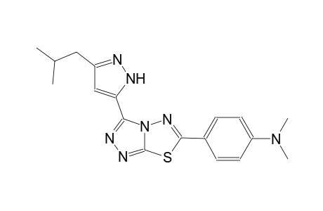 benzenamine, N,N-dimethyl-4-[3-[3-(2-methylpropyl)-1H-pyrazol-5-yl][1,2,4]triazolo[3,4-b][1,3,4]thiadiazol-6-yl]-