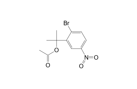 Benzenemethanol, 2-bromo-.alpha.,.alpha.-dimethyl-5-nitro-, acetate (ester)