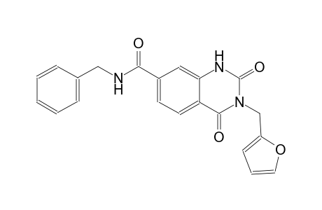 N-benzyl-3-(2-furylmethyl)-2,4-dioxo-1,2,3,4-tetrahydro-7-quinazolinecarboxamide