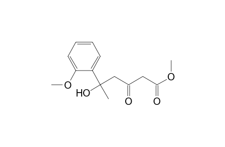 Benzenepentanoic acid, .delta.-hydroxy-2-methoxy-.delta.-methyl-.beta.-oxo-, methyl ester