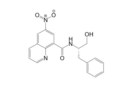 (1'S)-N-(1'-Benzyl-2'-hydroxyethyl)-6-nitro-8-quinolinecarboxamide