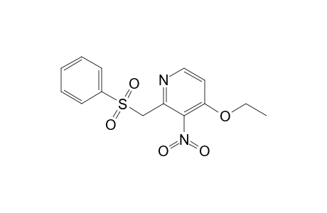 2-[(Phenylsulfonyl)methyl]-4-ethoxy-3-nitropyridine