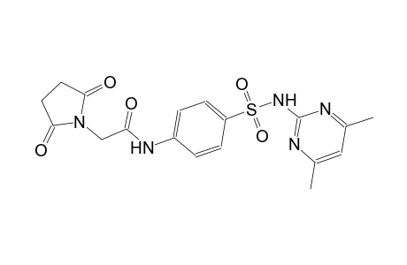 N-(4-{[(4,6-dimethyl-2-pyrimidinyl)amino]sulfonyl}phenyl)-2-(2,5-dioxo-1-pyrrolidinyl)acetamide