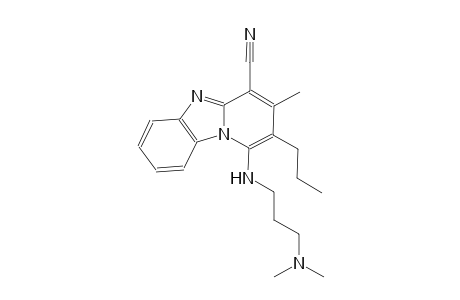 1-{[3-(dimethylamino)propyl]amino}-3-methyl-2-propylpyrido[1,2-a]benzimidazole-4-carbonitrile