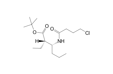 t-Butyl (3R)-3-N-(4'-chloro-2'-oxobutyl)amino]-(2S)-2-ethylhexanoate