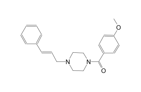 1-(4-methoxybenzoyl)-4-[(2E)-3-phenyl-2-propenyl]piperazine