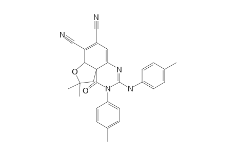 2,7A,9,10-TETRAHYDRO-9,9-DIMETHYL-3-(4-METHYLANILINO)-2-(4-METHYLPHENYL)-1-OXO-1H-FURO-[3,2-E]-CHINAZOLINE-6,7-DICARBONITRILE