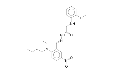 N-[(E)-[2-[butyl(ethyl)amino]-5-nitro-benzylidene]amino]-2-(o-anisidino)acetamide