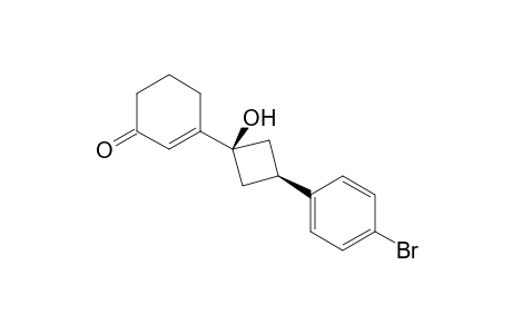 3-((cis)-3-(4-bromophenyl)-1-hydroxycyclobutyl)cyclohex-2-enone