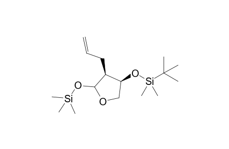 tert-butyl-dimethyl-[(3R,4S)-4-prop-2-enyl-5-trimethylsilyloxy-oxolan-3-yl]oxy-silane