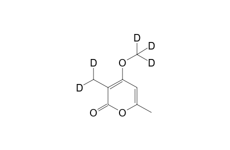 4-[D3]Methoxy-3,6-[3,3-dideuterio]dimethyl-2H-pyran-2-one