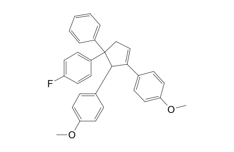 1,2-bis(p-Methoxyphenyl)-3-(p-fluorophenyl)-3-phenylcyclopent-5(1)-ene