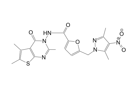 5-[(3,5-dimethyl-4-nitro-1H-pyrazol-1-yl)methyl]-N-(2,5,6-trimethyl-4-oxothieno[2,3-d]pyrimidin-3(4H)-yl)-2-furamide